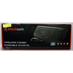 BLACKWEB WIRELESS KEYBOARD AND MOUSE COMBO