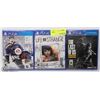 Image 1 : LOT OF 3 UNOPENED PS4 GAMES INCLUDING