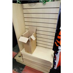 RETAIL DISPLAY RACK WITH SHELVES AND BOX OF IKEA