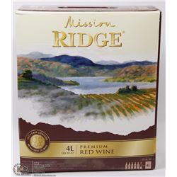 4L MISSION RIDGE BOX RED WINE 12% ALC/VOL