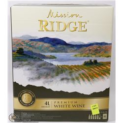 4L MISSION RIDGE BOX WHITE WINE 12% ALC/VOL