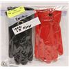 Image 1 : 2PK LEATHER GLOVES SMALL