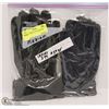 Image 1 : 2PK LEATHER GLOVES MEDIUM