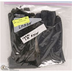 2PK LEATHER GLOVES LARGE