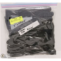 2PK LEATHER GLOVES X-LARGE