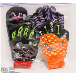6PK GLOW IN THE DARK CHILDRENS GLOVES