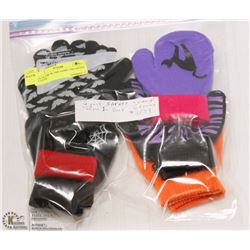 6PK GLOW IN THE DARK CHILDRENS GLOVES