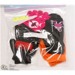 6PK GLOW IN THE DARK CHILDRENS GLOVES