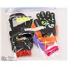 Image 1 : 6PK GLOW IN THE DARK CHILDRENS GLOVES