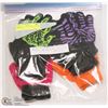 Image 1 : 6PK GLOW IN THE DARK CHILDRENS GLOVES