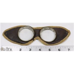 WW1- 1914 - 1918 AVIATION GOGGLES (NO LEATHER BAND