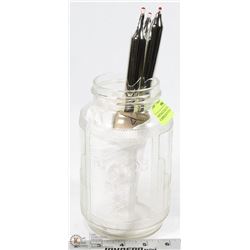 VINTAGE MERCURY GLASS CANDLES IN VINTAGE NABOB