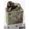 Image 1 : VINTAGE CHINESE JADE BOAR SIGNATE STAMP 3"X2"X1"
