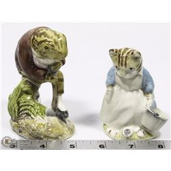 LOT OF 2 ROYAL ALBERT BEATRIX POTTERS FIGURINES