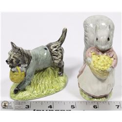 LOT OF 2 ROYAL ALBERT BEATRIX POTTERS FIGURINES