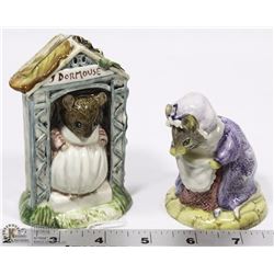LOT OF 2 ROYAL ALBERT BEATRIX POTTERS FIGURINES