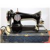 Image 2 : MONARCH PORTABLE SEWING MACHINE WITH INSTRUCTIONS