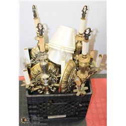 4 DOUBLE WALL LIGHTS GOLDEN NUGGET CASINO VEGAS