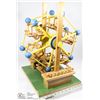 Image 1 : VINTAGE HAND-MADE WOODEN FERRIS WHEEL, 21” HIGH