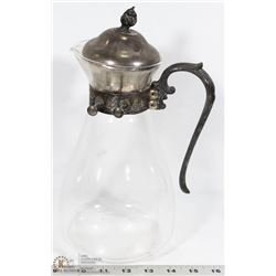 ANTIQUE GLASS COFFEE POT/DECANTER