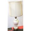 Image 1 : VINTAGE GLASS LAMP 33” HIGH