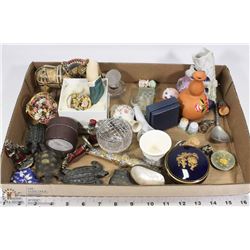 LOT OF ESTATE COLLECTIBLES - VICTORIAN BOOT, MINI