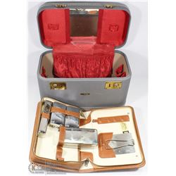 VINTAGE MAKE UP BAG & VANITY SET