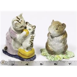 LOT OF 2 ROYAL ALBERT BEATRIX POTTERS FIGURINES