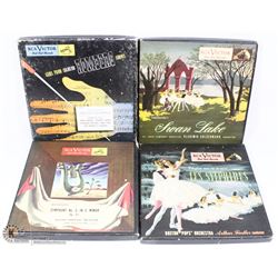 4 BOX SETS OF RCA VICTOR 45 RED SEAL RECORDS.