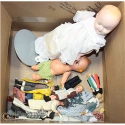ESTATE BOX OF ANTIQUE DOLLS