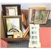 Image 1 : ESTATE BOX OF PICTURES, PAINTINGS AND FRAMES