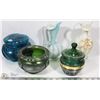 Image 1 : ESTATE GLASS COLLECTION INCL BLUE FENTON GLASS