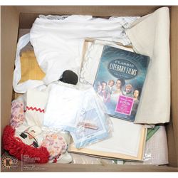 ESTATE BOX OF LINENS