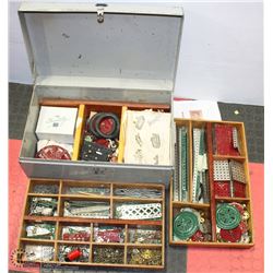 1930-40'S LARGE  MECCANO SET IN TRUNK