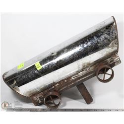 TRUCK EXHAUST CHUCK WAGON MAILBOX.