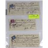 Image 1 : OLD CASHED CHEQUES SHEET OF 3