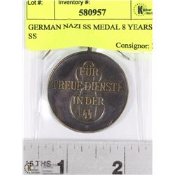 GERMAN NAZI SS MEDAL 8 YEARS IN SS