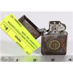 GERMAN SS ZIPPO STYLE LIGHTER STAMPED 1944  RZM