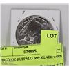 Image 1 : TROY OZ BUFFALO .999 SILVER COIN