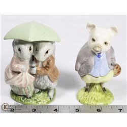 LOT OF 2 ROYAL ALBERT BEATRIX POTTERS FIGURINES