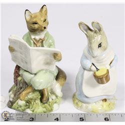 LOT OF 2 ROYAL ALBERT BEATRIX POTTERS FIGURINES