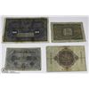 Image 2 : 4 BANKNOTES INCL 3 GERMAN 1917, 1920, 1914 AND