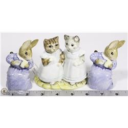 LOT OF 3 ROYAL ALBERT BEATRIX POTTERS FIGURINES