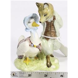 ROYAL DOULTON JEMIMA PUDDLEDUCK WITH FOXY