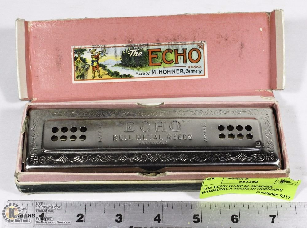 THE ECHO HARP M. HOHNER HARMONICA MADE IN GERMANY