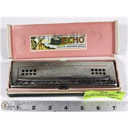 THE ECHO HARP M. HOHNER HARMONICA MADE IN GERMANY