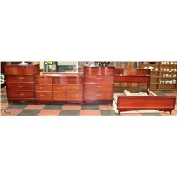 ESTATE DOUBLE SIZE BED FRAME WITH TWO CHEST OF