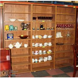 SET OF 6 MATCHING  6' BOOK SHELVES