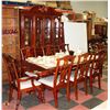 Image 1 : ESTATE CARVED STYLE DINING TABLE WITH 2 LEAVES,