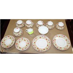 ANTIQUE 26PC CHINA  SET ENGLAND W.J.C.